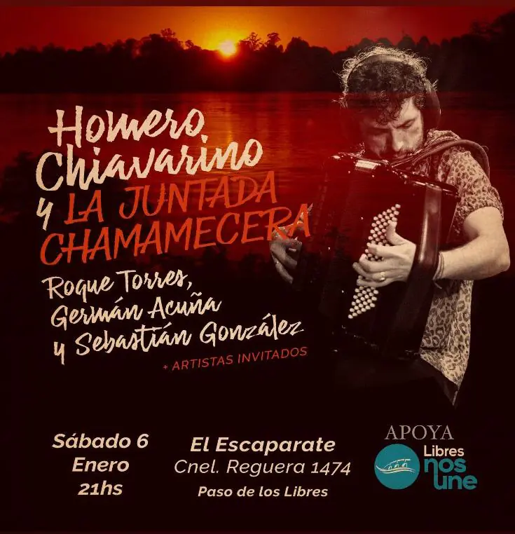 Homero Chiavarino y la juntada Chamamecera